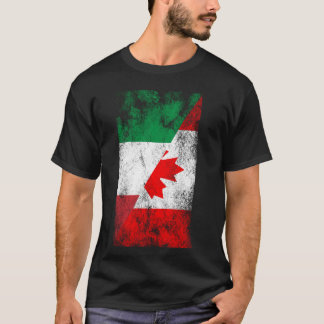 Camiseta Banderas de Canadá de Italia - Canadiense de Itali