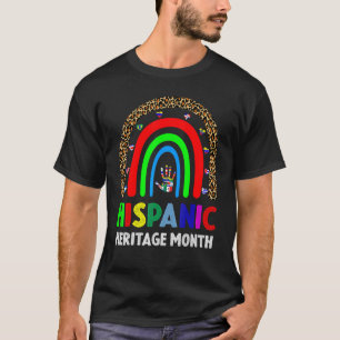 Camiseta Banderas de celebración del Mes de la Herencia His