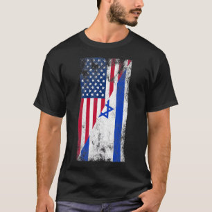 Camiseta Banderas de Estados Unidos de Israel - Estados Uni