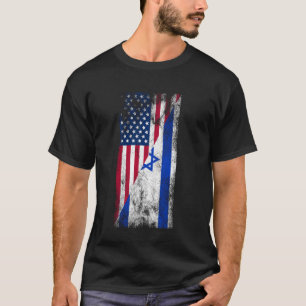 Camiseta Banderas de Estados Unidos de Israel - Estados Uni