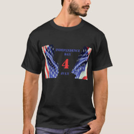 Camiseta Banderas de Estados Unidos por el Día de la Indepe