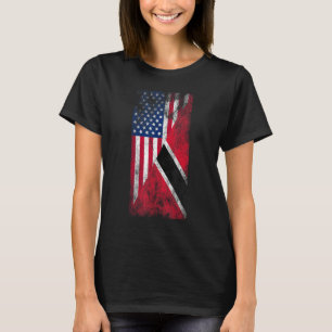 Camiseta Banderas de Estados Unidos y Trinidad y Tobago - E