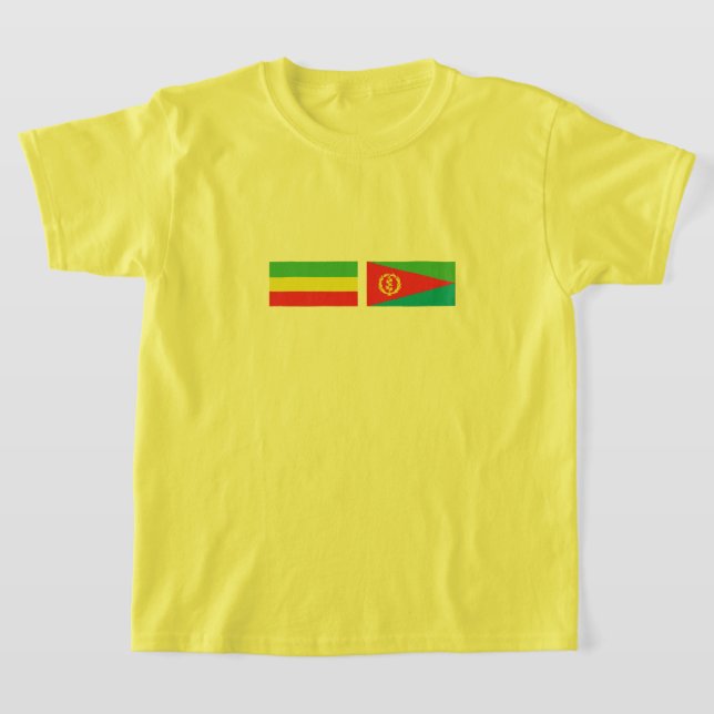 Camiseta Banderas de Etiopía Eritrea (Distribución)