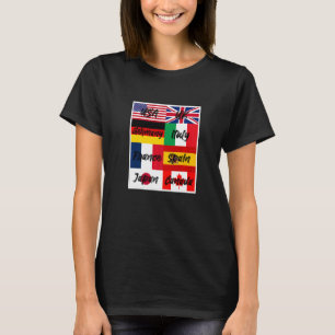 Camiseta Banderas de Guay del Desi gráfico del Ilustracion
