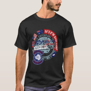 Camiseta Banderas de investigación antártica