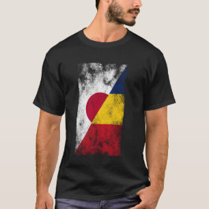 Camiseta Banderas de Japón Rumania - Japonés rumano