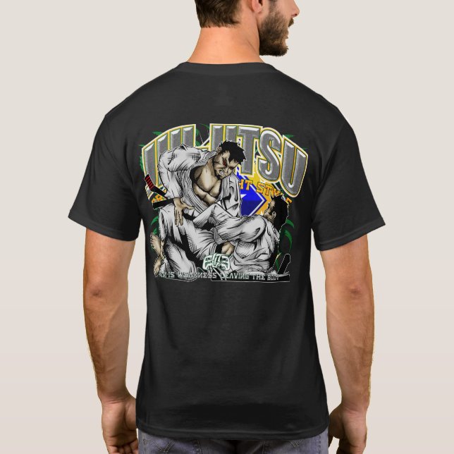 Camiseta Banderas de Jiu-Jitsu (Reverso)
