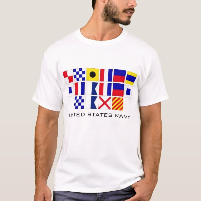Camiseta Banderas de la marina de guerra (Anverso)