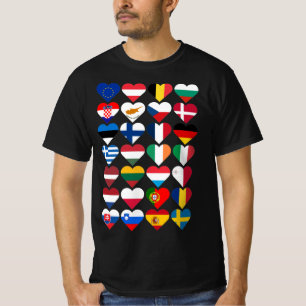 Camiseta Banderas de la Unión Europea 