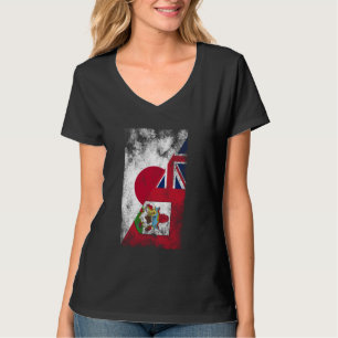 Camiseta Banderas de las Bermudas del Japón - Bermudas japo