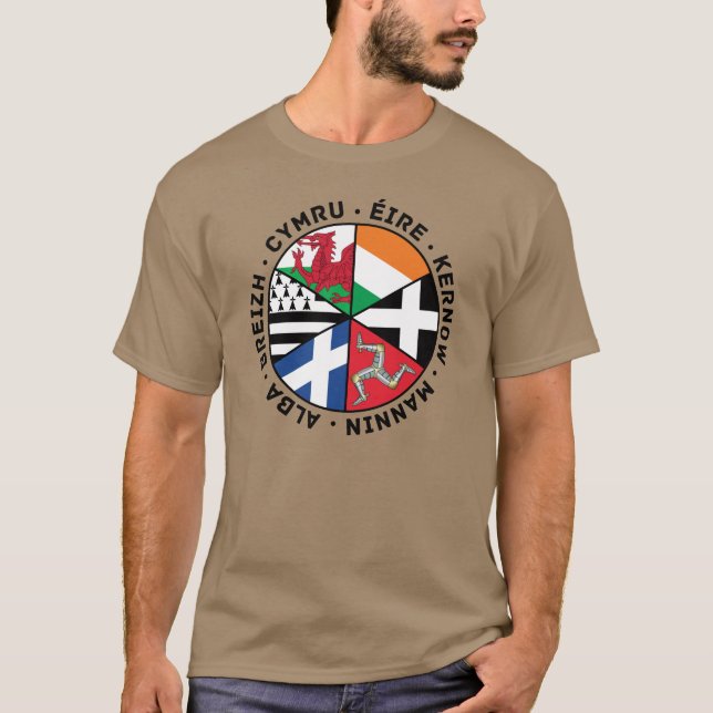 Camiseta Banderas de las naciones celtas (Anverso)