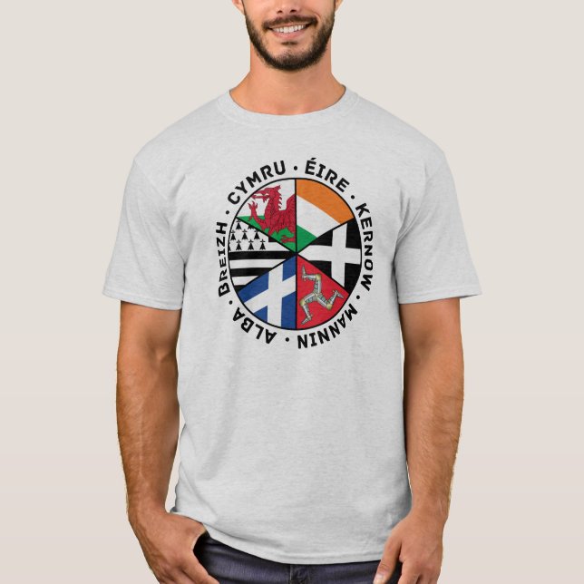 Camiseta Banderas de las naciones celtas (Anverso)