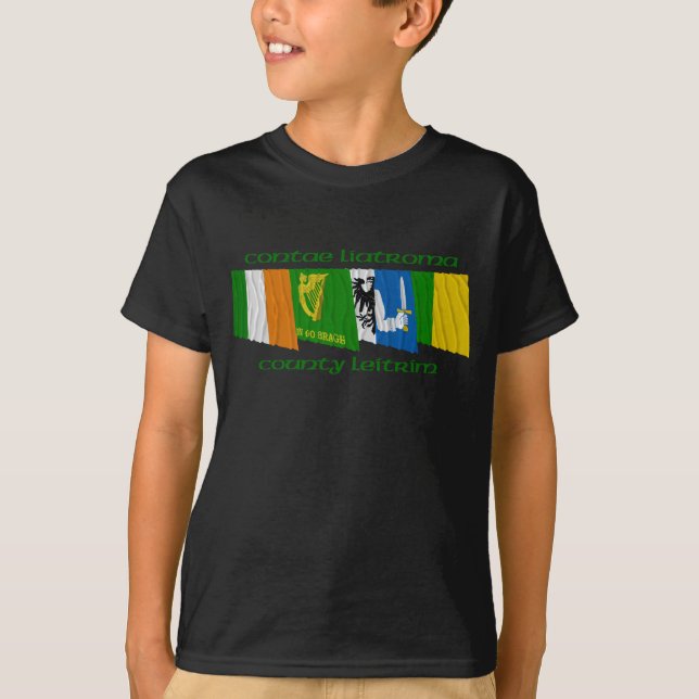 Camiseta Banderas de Leitrim del condado (Anverso)