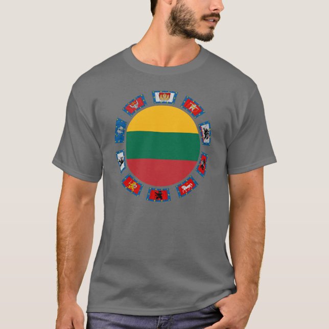 Camiseta Banderas de Lituania (Anverso)