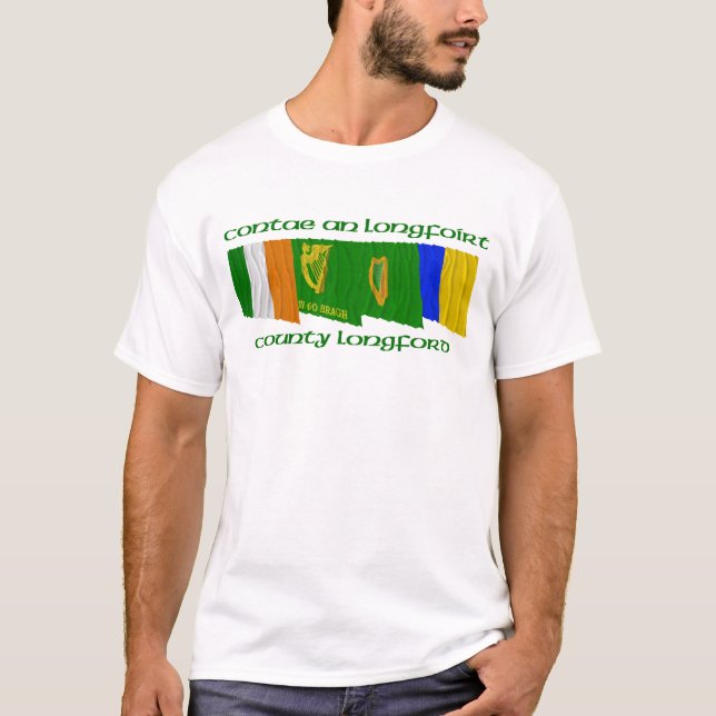 Camiseta Banderas de Longford del condado (Anverso)