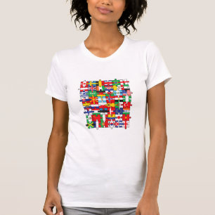 Camiseta Banderas de los países de la bandera internacional
