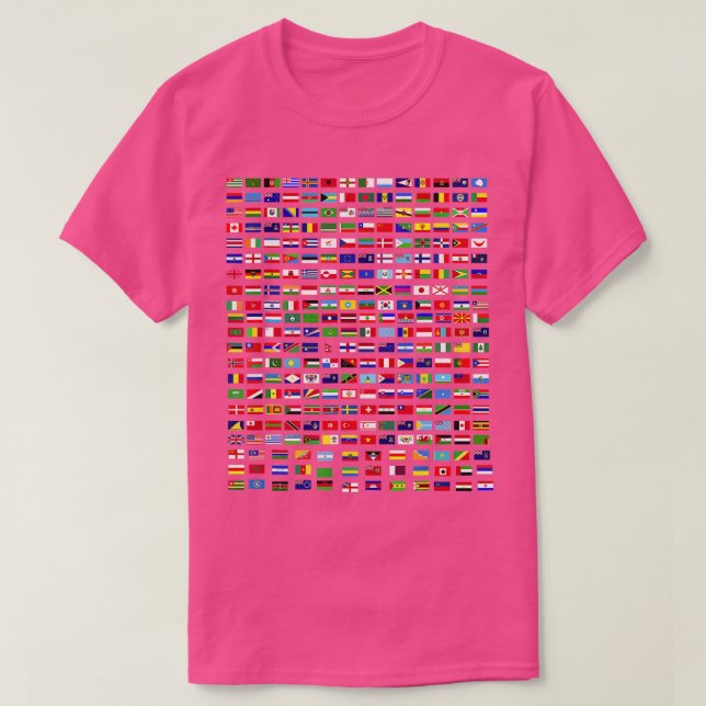 Camiseta Banderas de los países del mundo 287 Bandera Inter (Diseño del anverso)