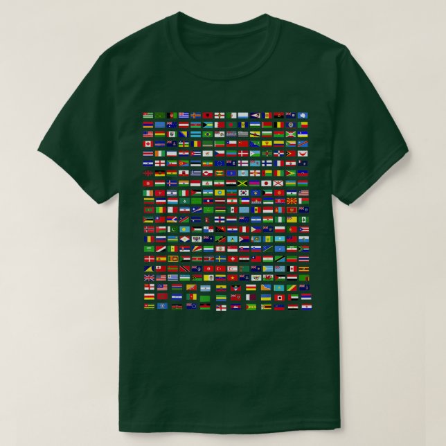 Camiseta Banderas de los países del mundo 287 Bandera Inter (Diseño del anverso)