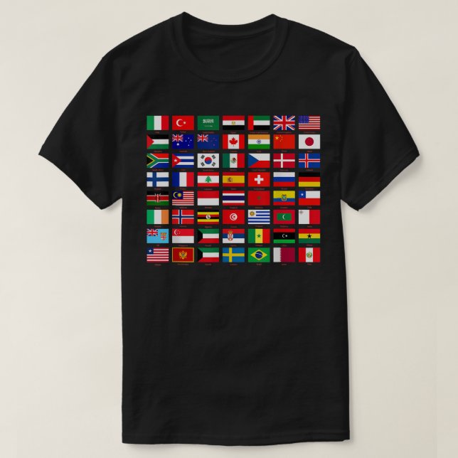 Camiseta Banderas de los países del mundo Gráfico Guay D (Diseño del anverso)