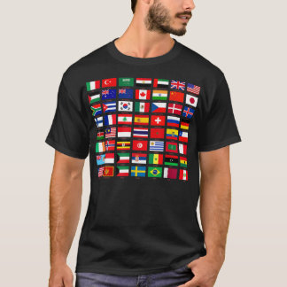 Camiseta Banderas de los países del mundo Gráfico Guay D