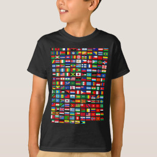 Camiseta Banderas de los países del mundo Guay gráfico