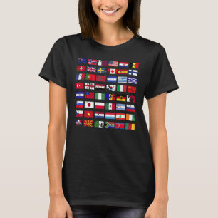 Camiseta Banderas de los países del mundo internacional