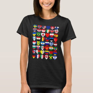 Camiseta Banderas de los países del mundo internacional