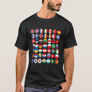 Camiseta Banderas de los países del mundo internacional