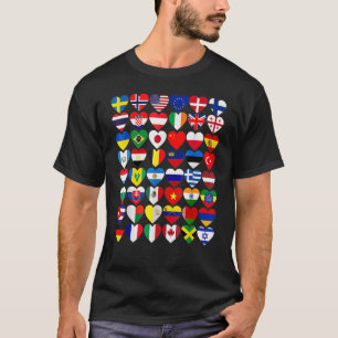 Camiseta Banderas de los países del mundo internacional