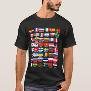 Camiseta Banderas De Los Países Del Mundo Internacional