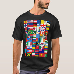 Camiseta Banderas de los países del mundo internacional 