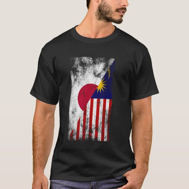 Camiseta Banderas de Malasia japonesa (Anverso)