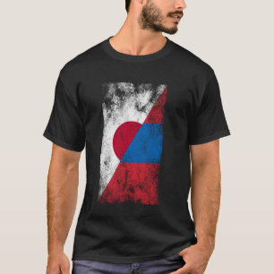 Camiseta Banderas de Mongolia de Japón - Mongol japonés