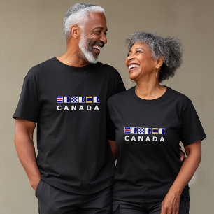 Camiseta Banderas de navegación de señalización náutica de 