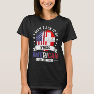 Camiseta Banderas de países suizo americanos Orgullo Suiza 
