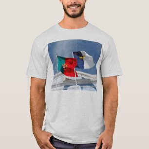 Camiseta Banderas de Portugal y de Azores