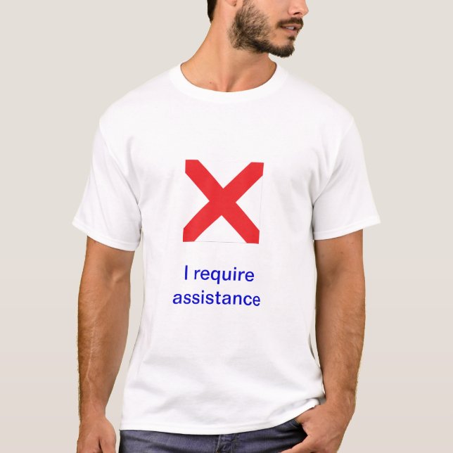 Camiseta Banderas de señal marítimas internacionales (Anverso)