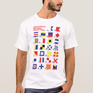 Camiseta Banderas de señal marítimas internacionales