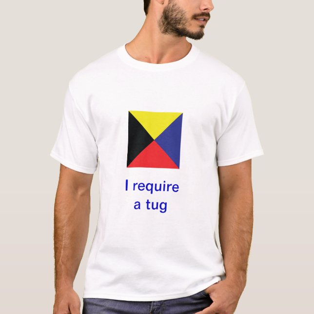 Camiseta Banderas de señal marítimas internacionales (Anverso)