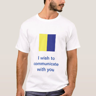 Camiseta Banderas de señal marítimas internacionales