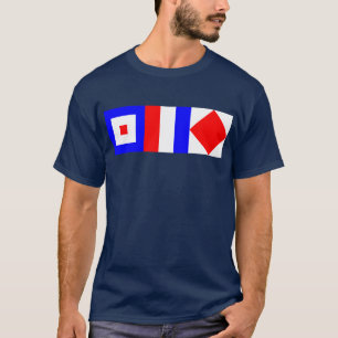 Camiseta Banderas de Señales Náuticas WTF – Whiskey Tango F