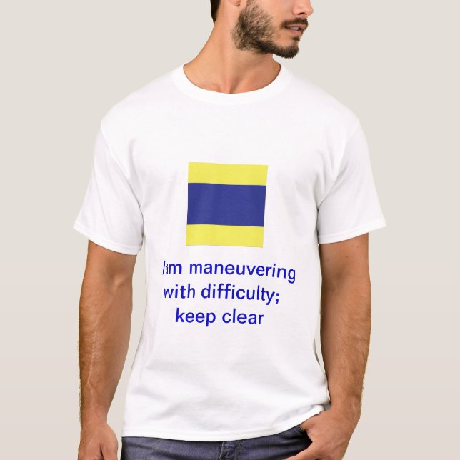 Camiseta Banderas de señalización marítima internacional (Anverso)