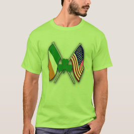 Camiseta Banderas de Shamrock 'n USA & IRISH