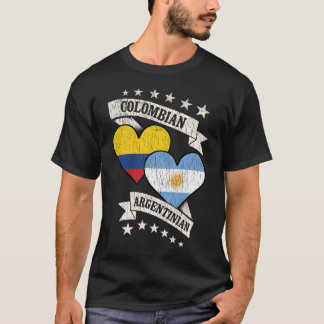 Camiseta Banderas del corazón de Argentina en Colombia