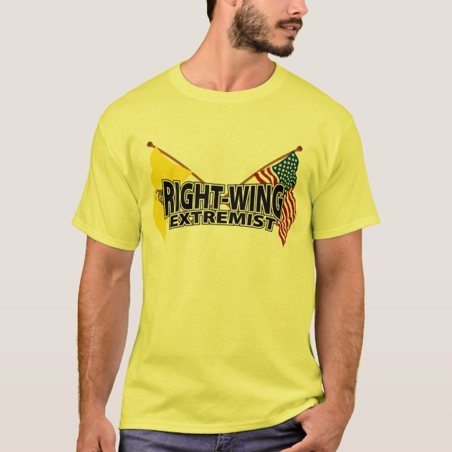 Camiseta Banderas del extremista de la derecha (Anverso)