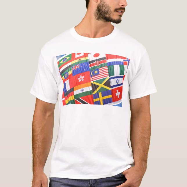 Camiseta Banderas del mundo (Anverso)