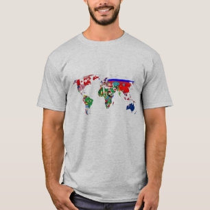 Camiseta Banderas del mundo