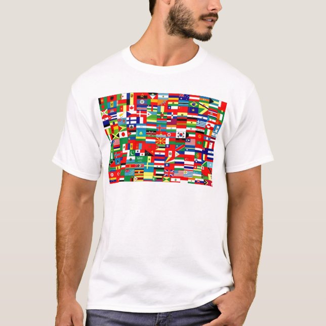 CAMISETA BANDERAS DEL MUNDO (Anverso)