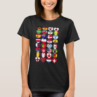 Camiseta Banderas del Mundo Países del Mundo Internacional