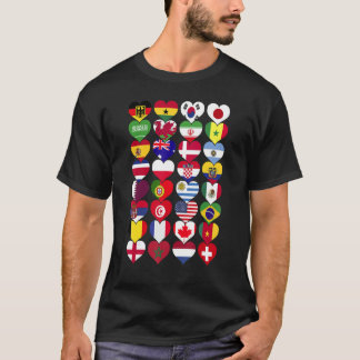 Camiseta Banderas del Mundo Países del Mundo Internacional